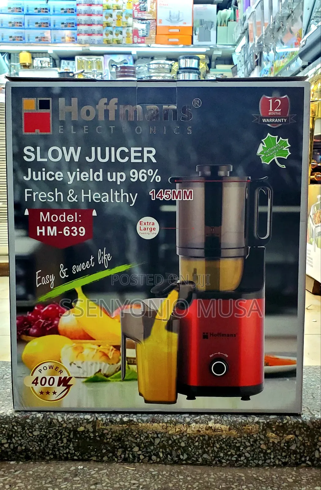 Hoffmans Slow Juicer Hm-639 - Fresh and Healthy Juicing