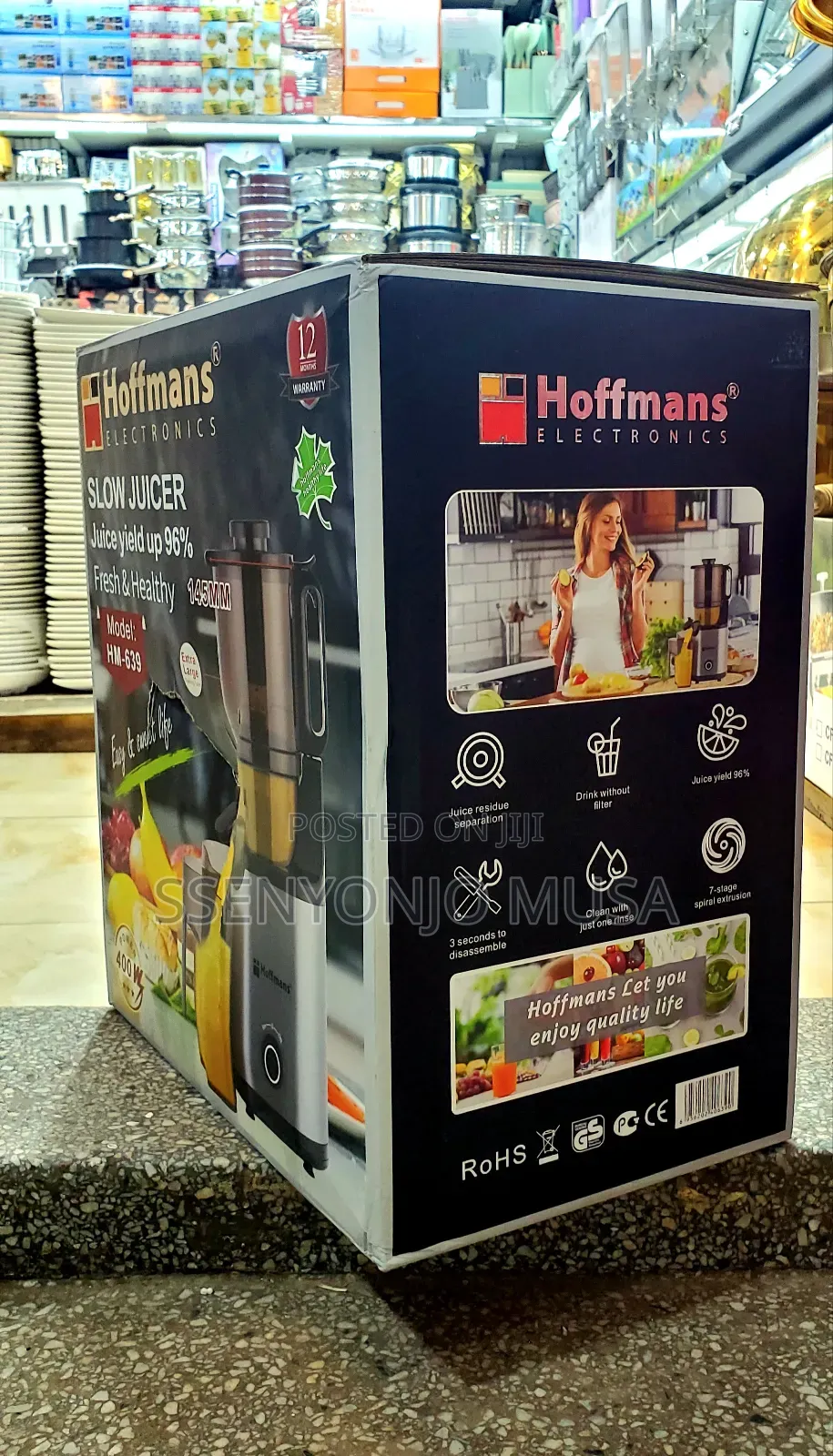 Hoffmans Slow Juicer Hm-639 - Fresh and Healthy Juicing
