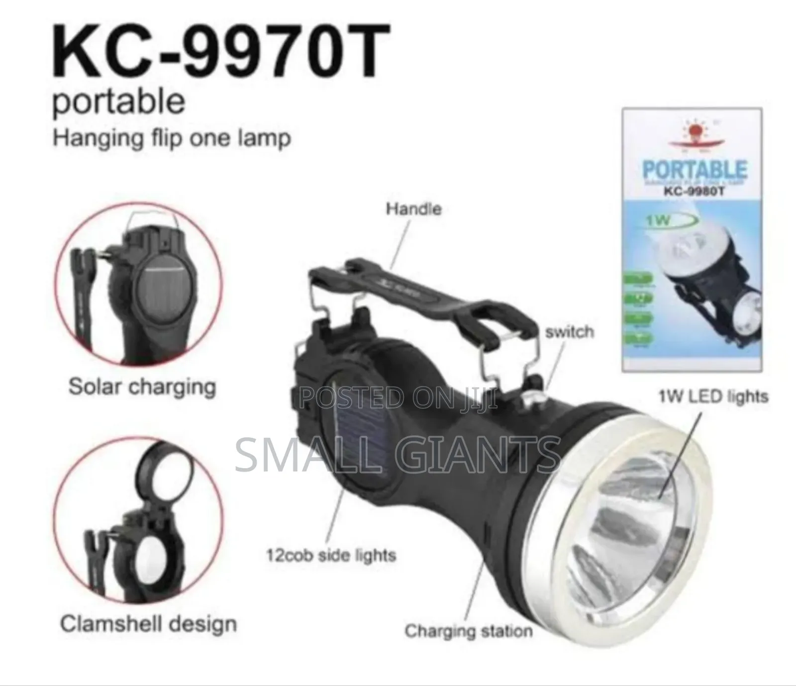 Portable Hanging Flip One Lamp