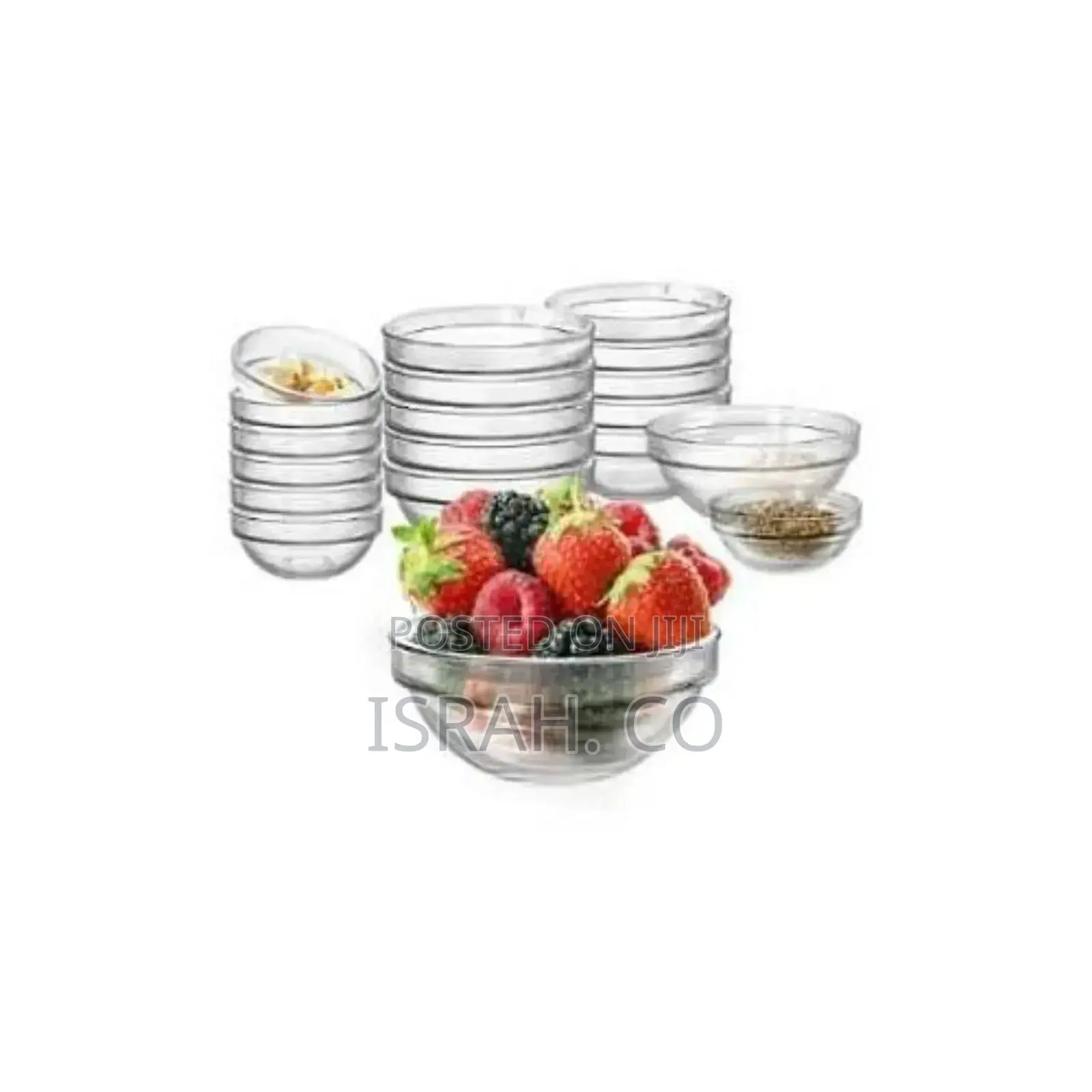 Luminarc 100 Ml 12 PCS Stackable Mini Glass Ramekins Bowls