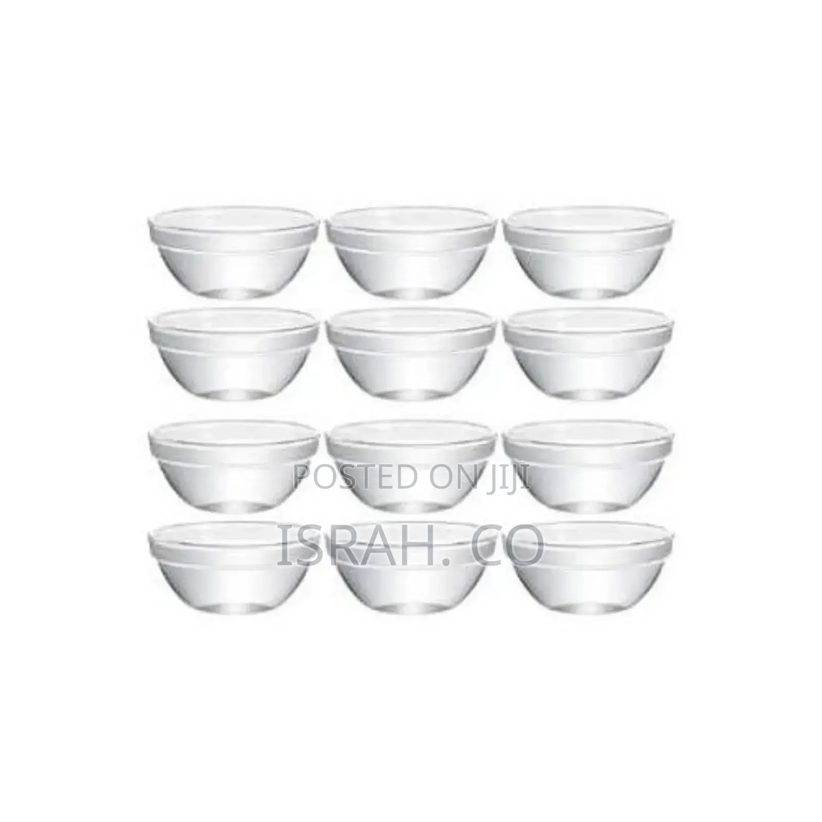 Luminarc 100 Ml 12 PCS Stackable Mini Glass Ramekins Bowls