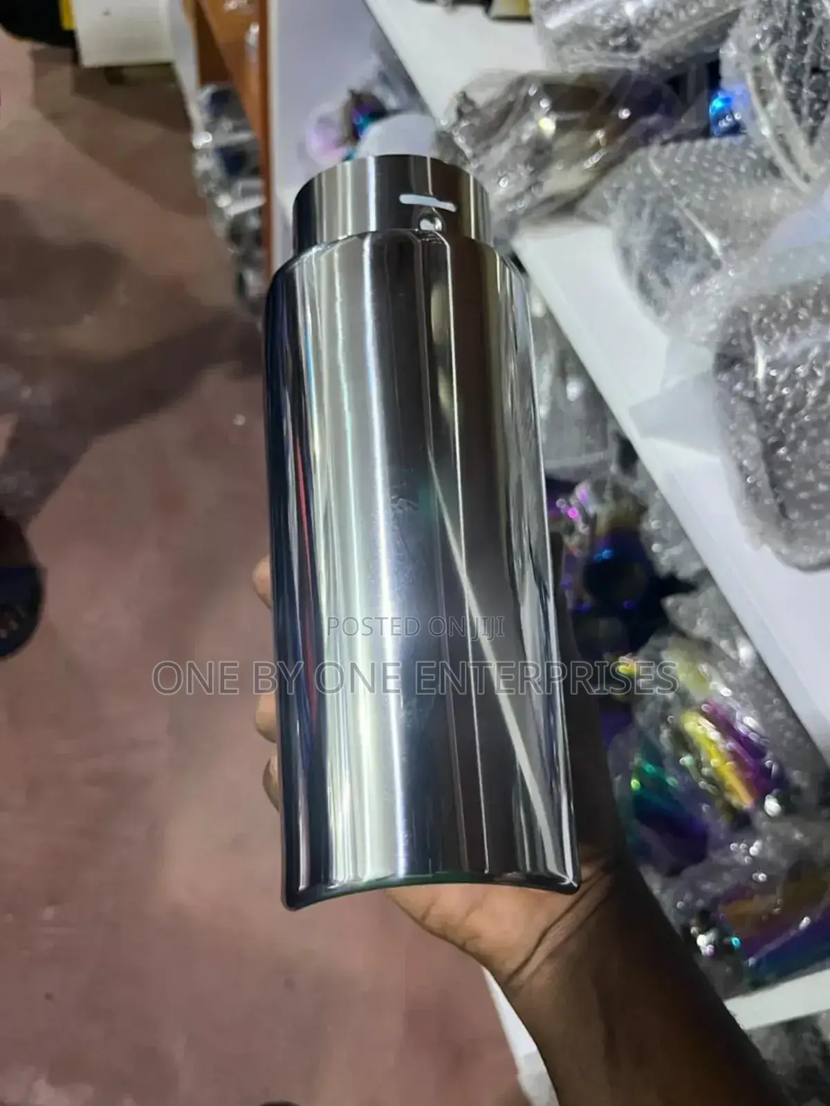Exhaust Tip Double Wall Rolled Resonated Stainless Steel