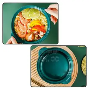 3 Pieces of 1200ml Salad Bowl Ceramic Kitchen Cooking Bowl