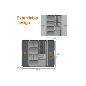 Kitchen Utensil Drawer Organizer 2-Tier Knife Holder,