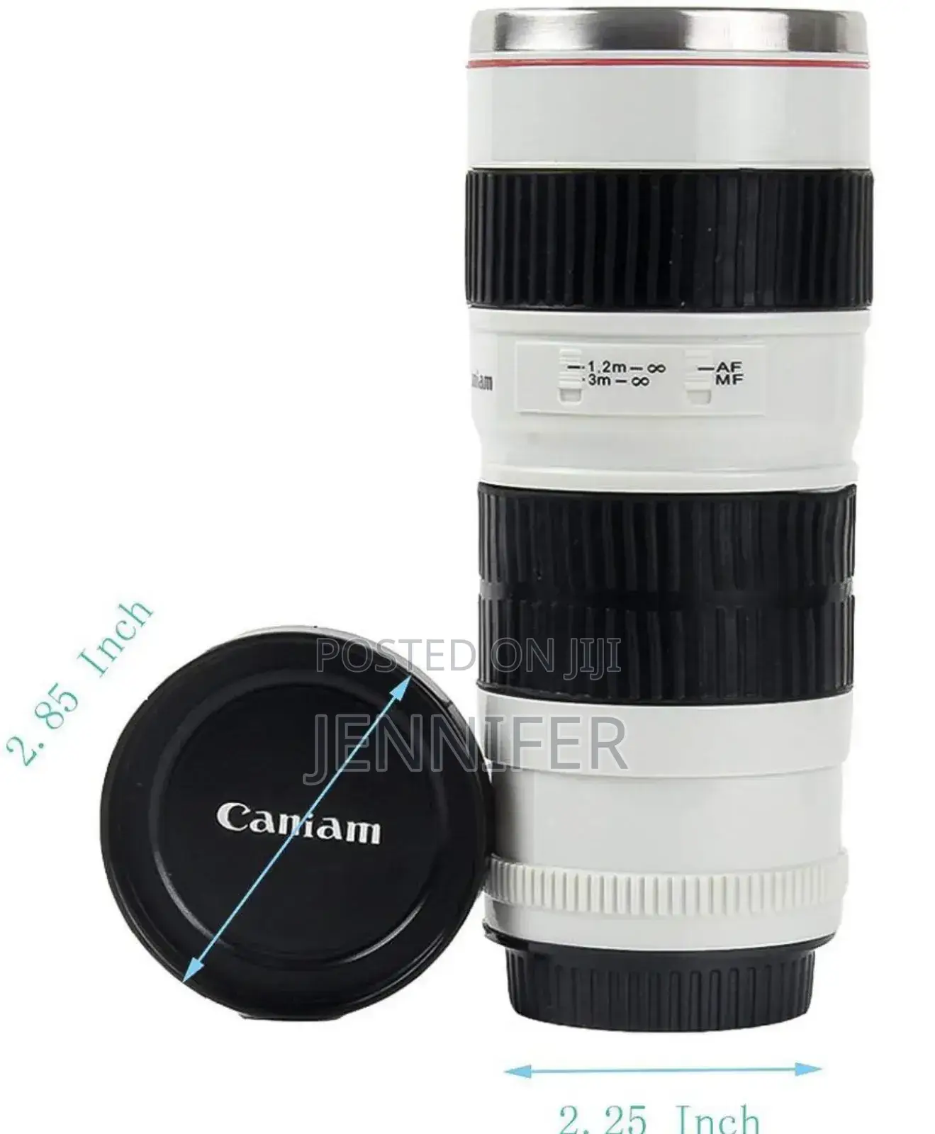 Stainless Steel Camera Lens Coffee Mug