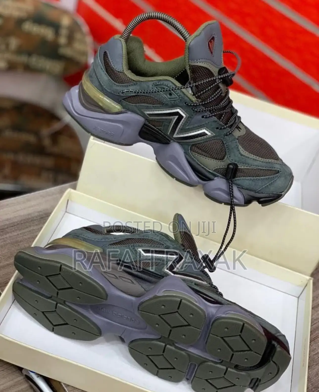 Original Green Suede New Balance 9060 Sneakers