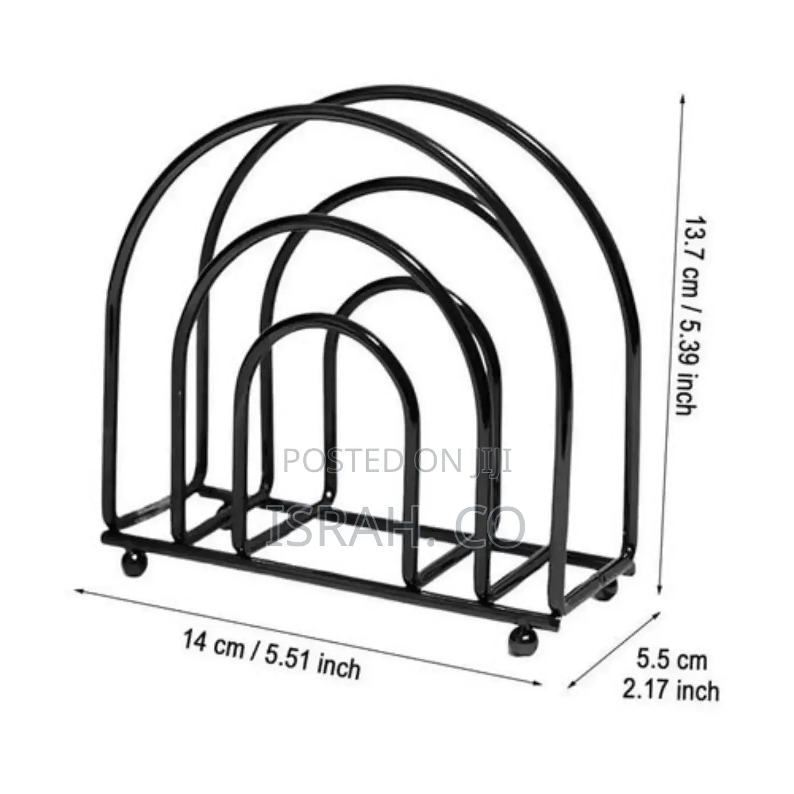 Vertical Napkin Holder Black