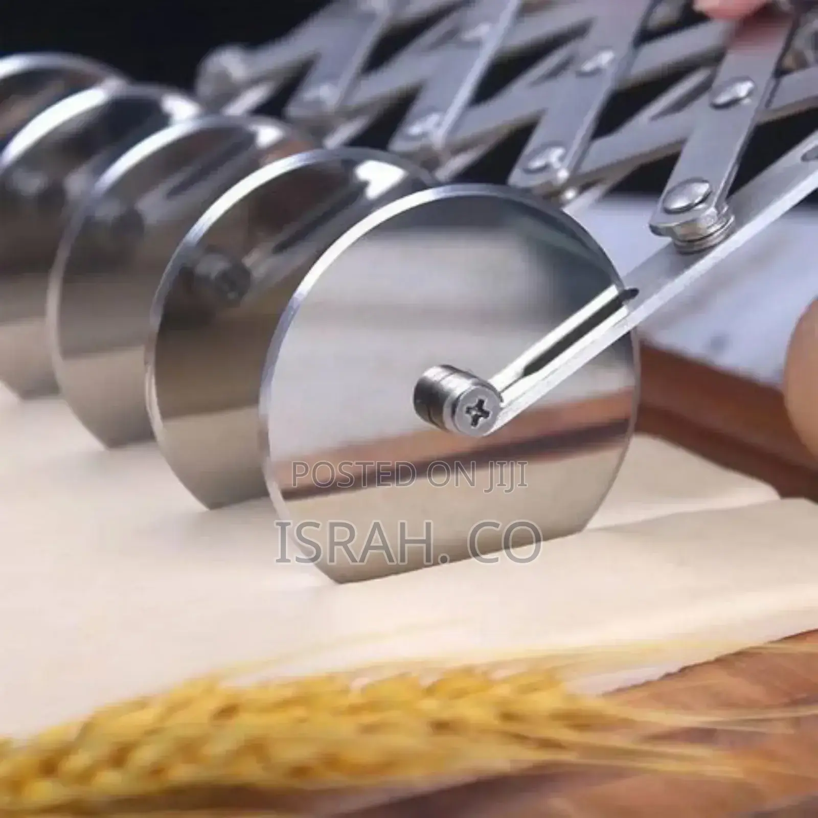 Baking 5 Wheel Pastry Pizza Cutter, Extender Stainless Steel