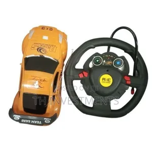 Photo - Remote Control Toy Car Racing Kid's Playing Vehicle - Yellow