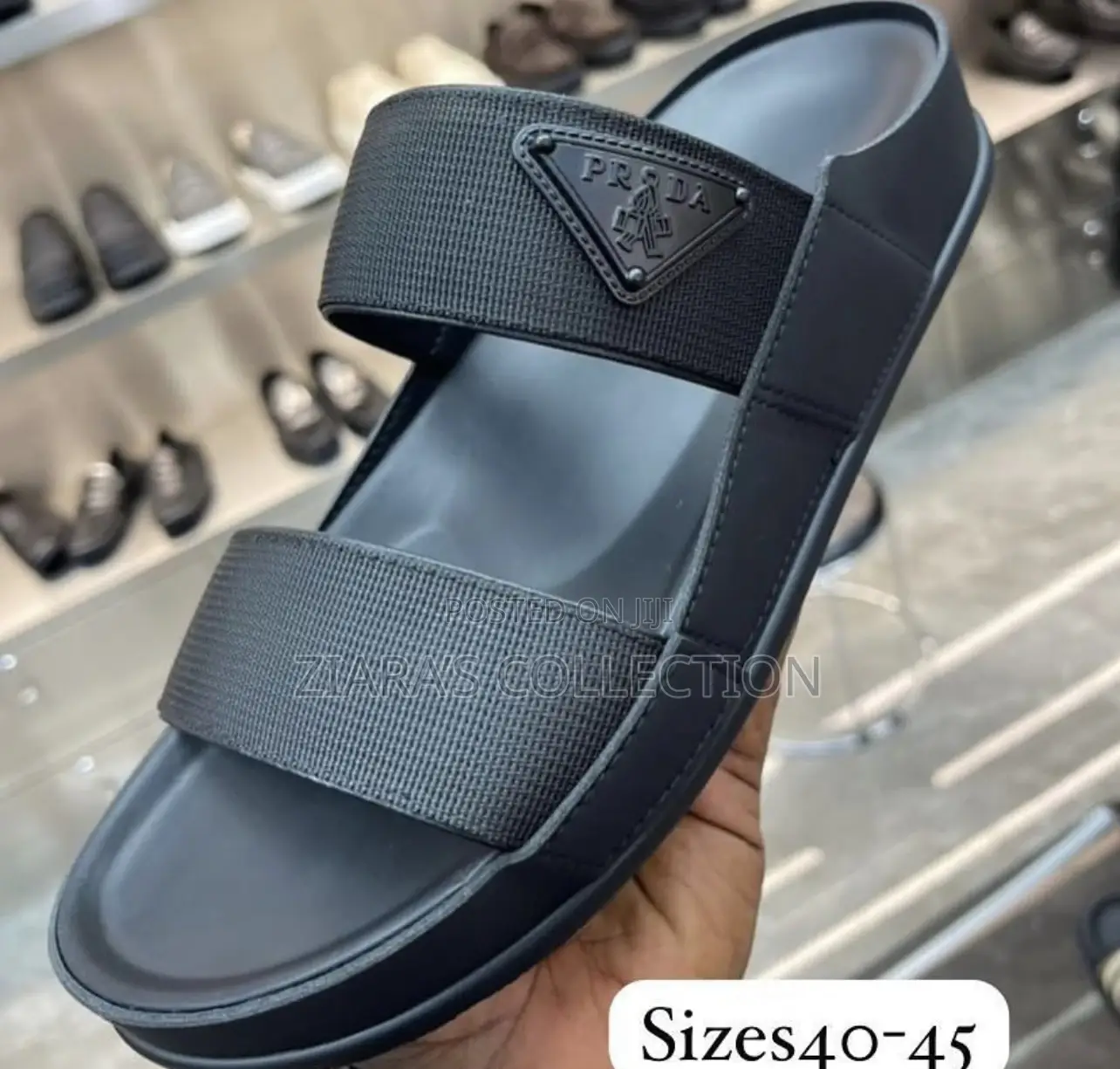 Black Prada Sandals
