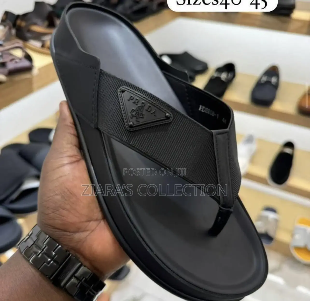 Black Prada Sandals