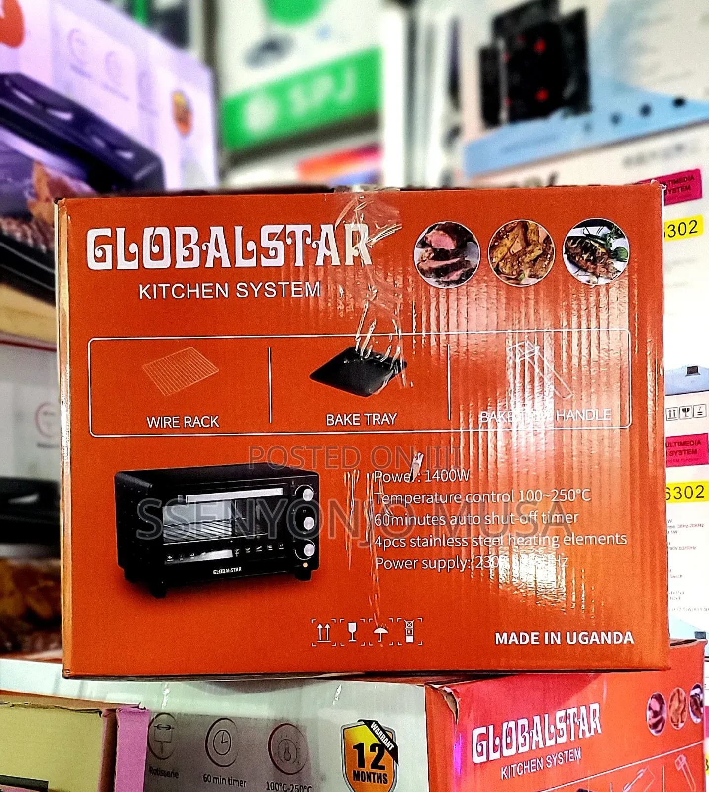 Globalstar Mini Oven 25l Gs-Ov25 Countertop