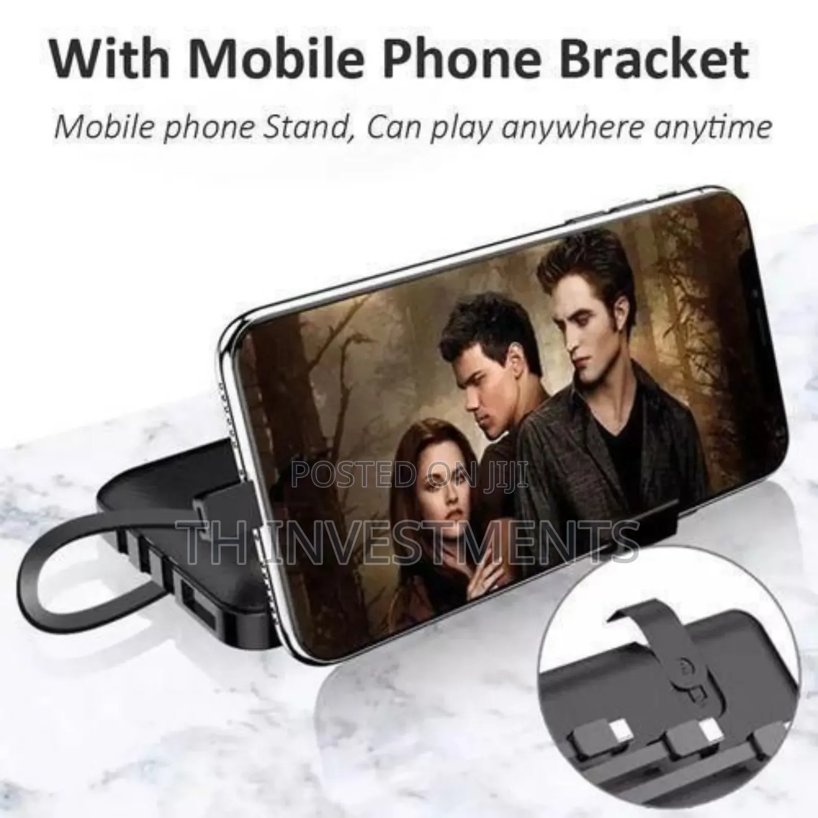Excellent 20,000mah 3x Portable Power Bank - Black/White 