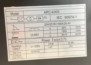 Portable Welder Arc-630s