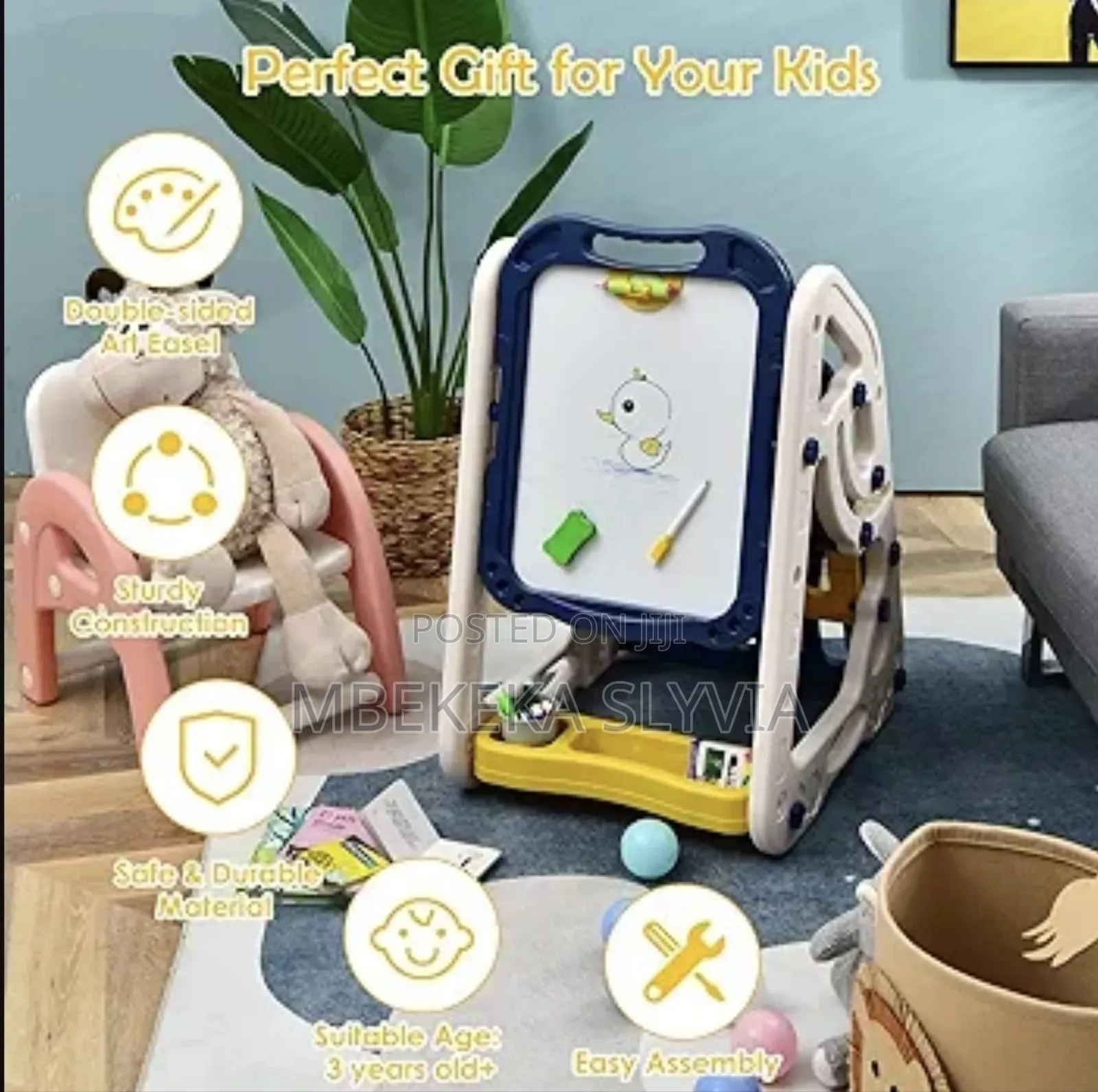 Drawing Writing Boards for Kids 2-4years With a Chair