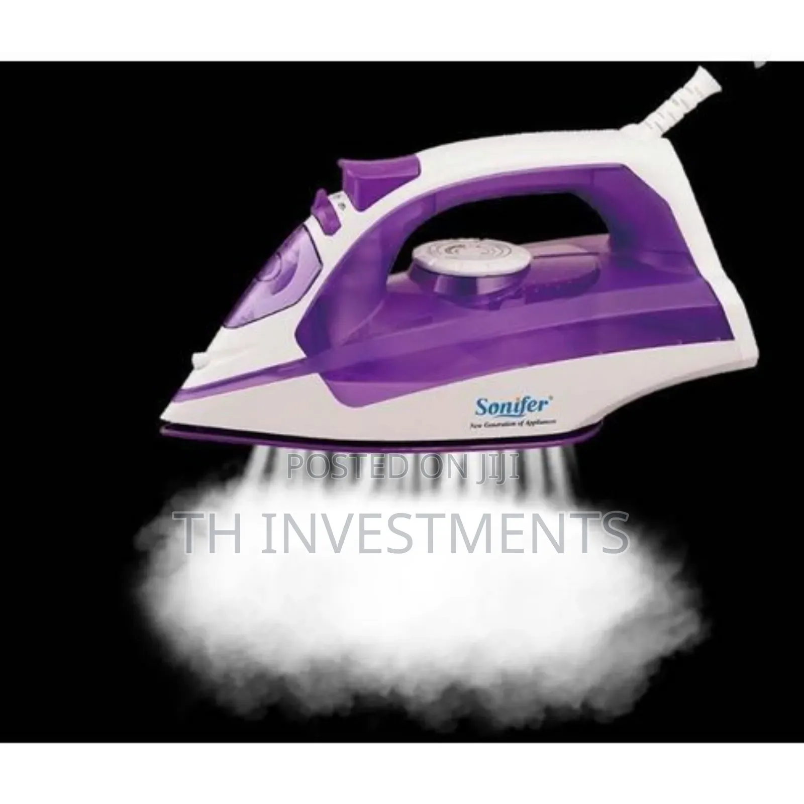 Sonifer Steam and Dry Flat Iron With Self Cleaning - Blue