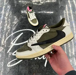 Air Jordan 1 Low Cactus Jack With Green and Cream