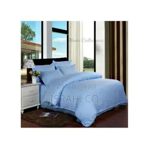 Cotton Bed Sheets -2 Bed Sheets 2 Pillow Cases- Light Blue