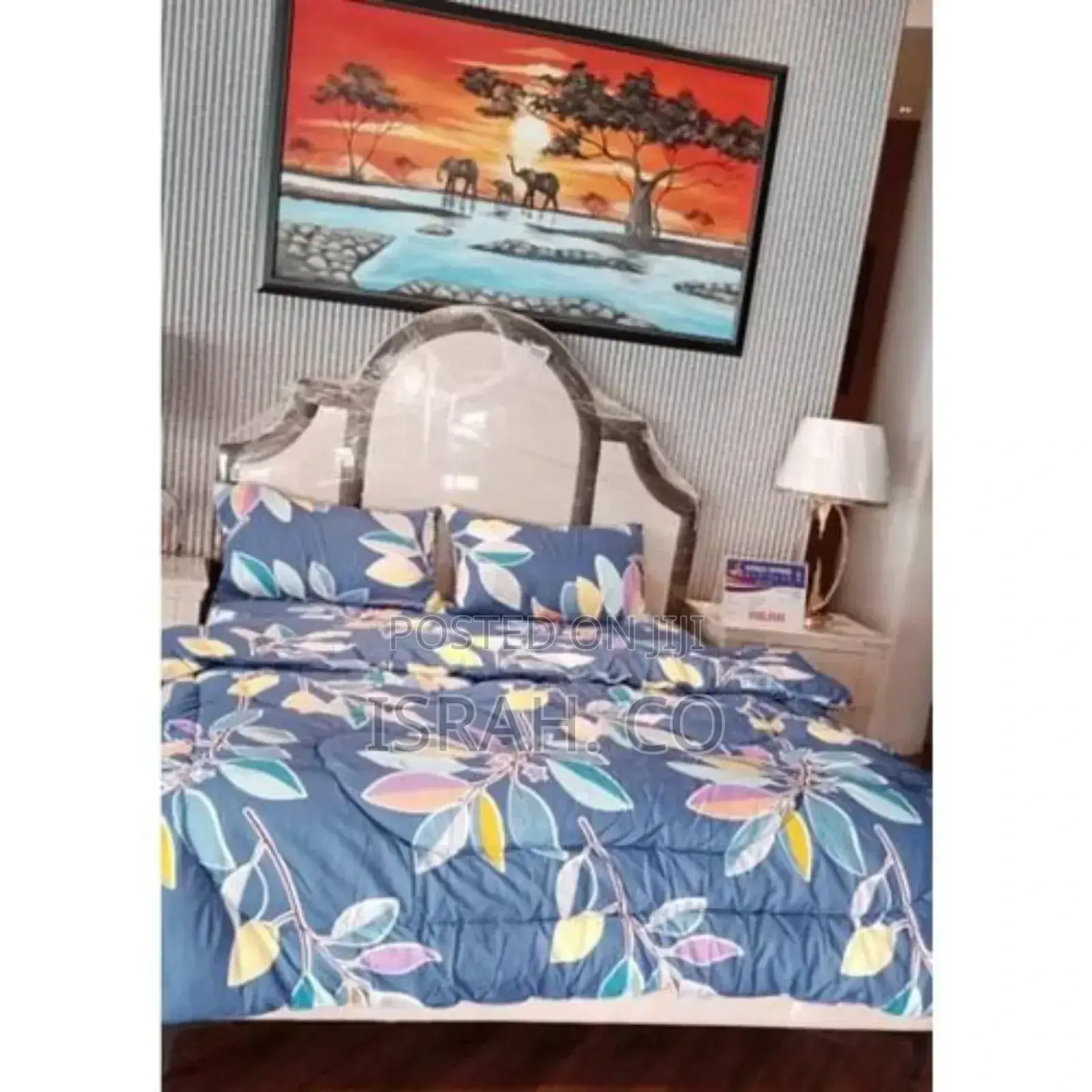 Grace Foam 6*6 4pc Cotton Satin Double Duvet Cover Set