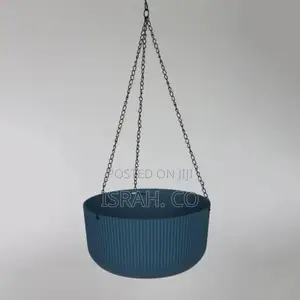 Hanging Plastic Flower Pots Blue