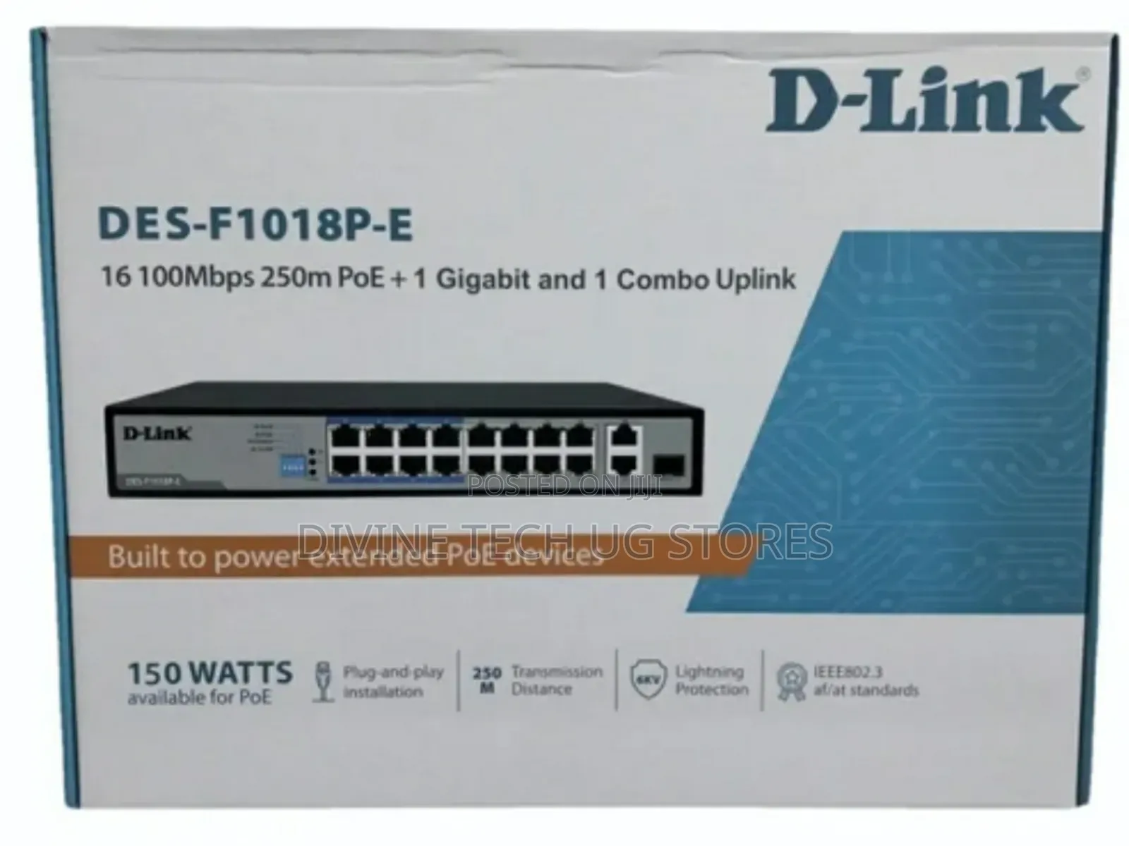16 Ports D-Link Poe Switch, Dlink Poe Switch