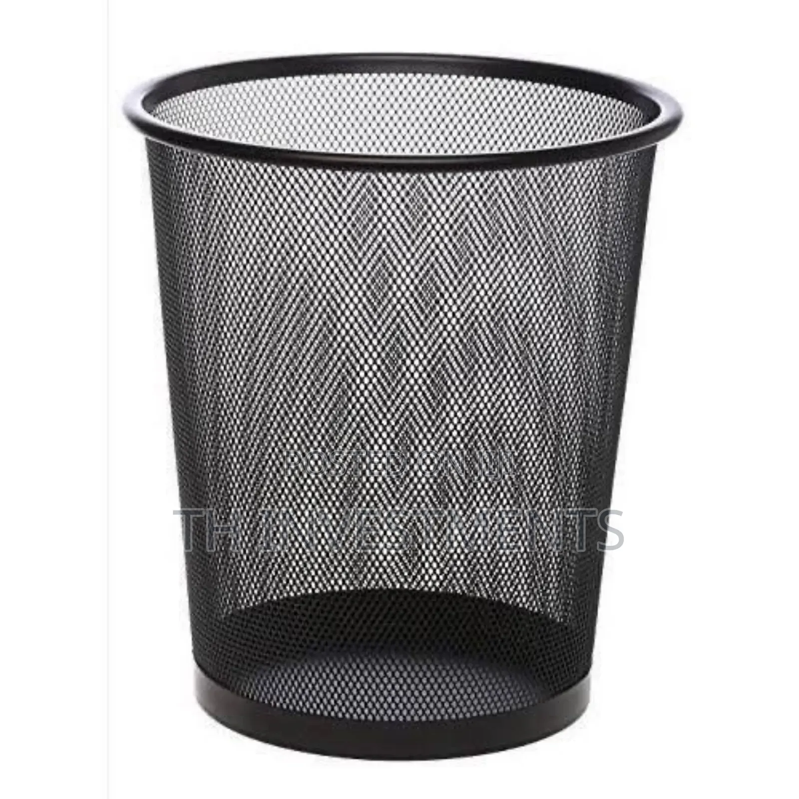 Metallic Dustbin-Black 