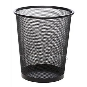 Metallic Dustbin-Black 