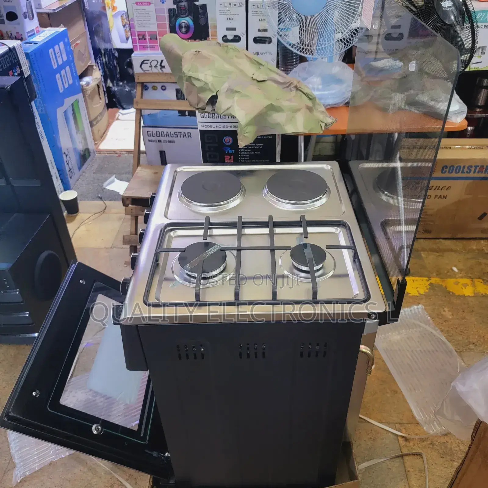 Globalstar 50*50 2 Gas Burners, 2 Electric Hotplates Cooker