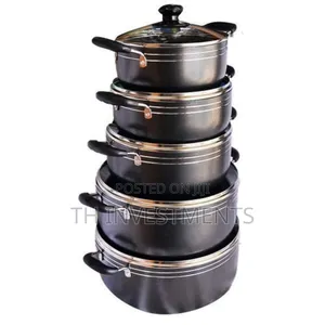 Tornado Non Stick Serving Dishes, 5pcs - Black 