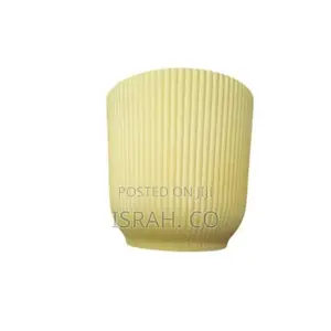 Flower Sturdy Plant Pot Versatile Indooroutdoor White