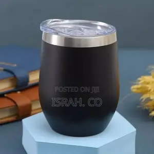 Double-Layer Wine Pot Belly Cup- Black