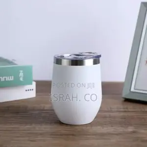 Wine Pot Belly Mug Stainless Steel White