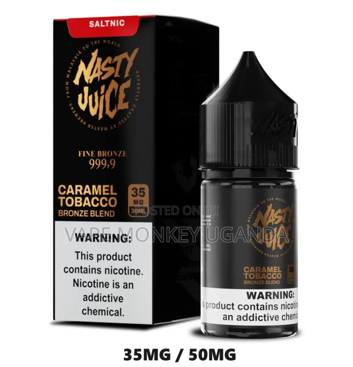 Caramel Tobbaco 50mg E Liquid in Uganda