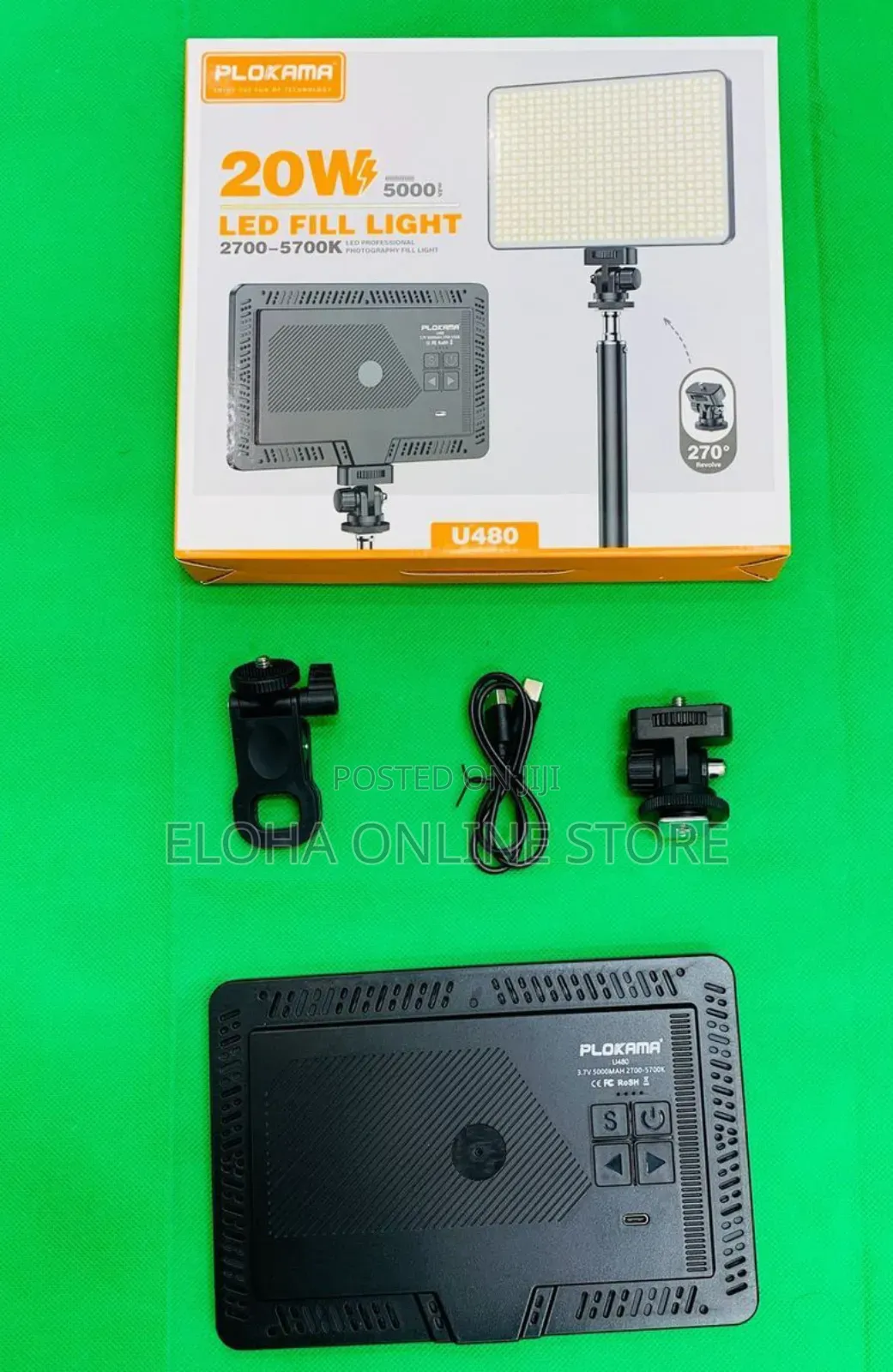 Plokama U480 Rechargeable Led Fill Light,