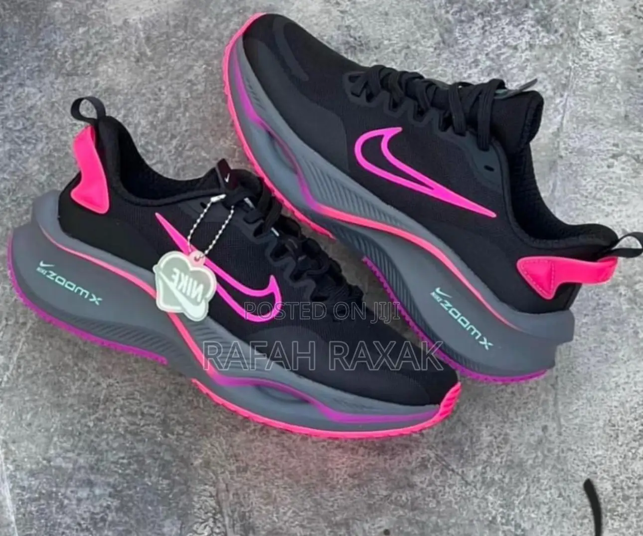 Black/Pink Nike Zoom X Smiley Women’S Trainer Sneakers