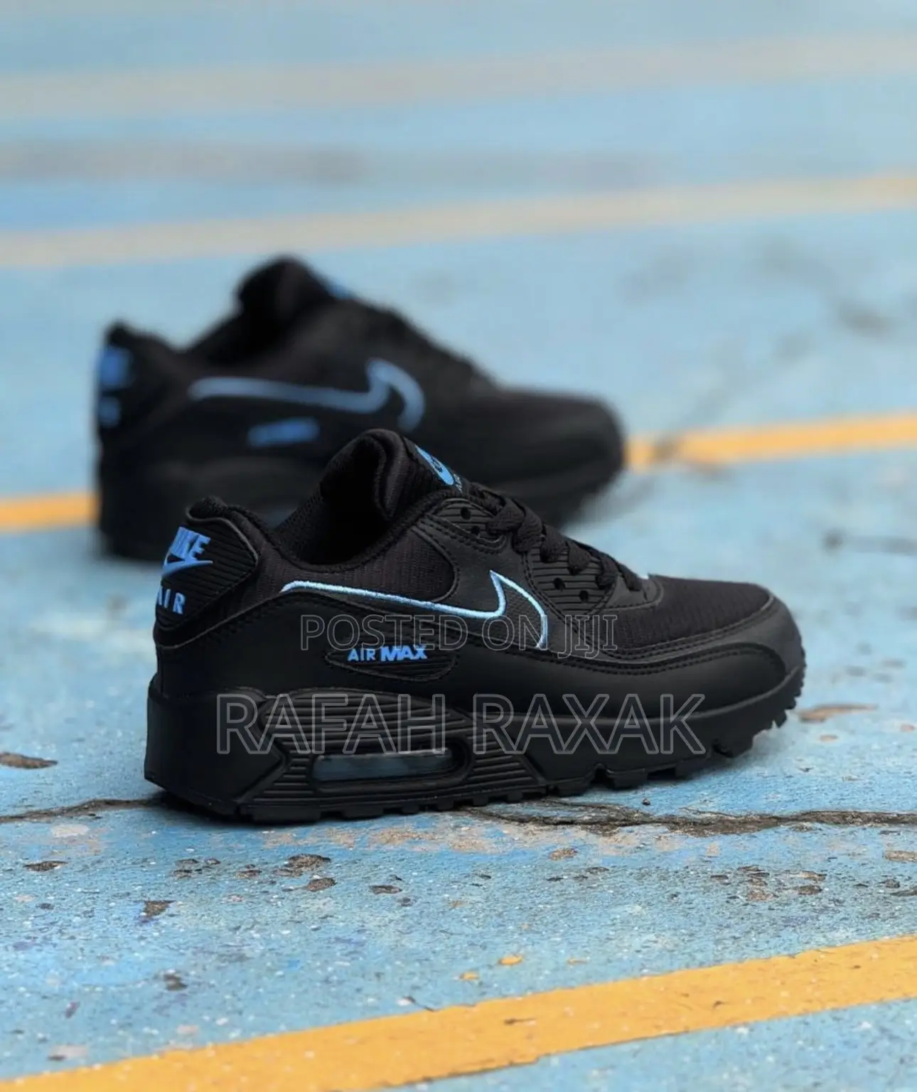 Original Nike Air Max 90 Black University Blue Sneaker