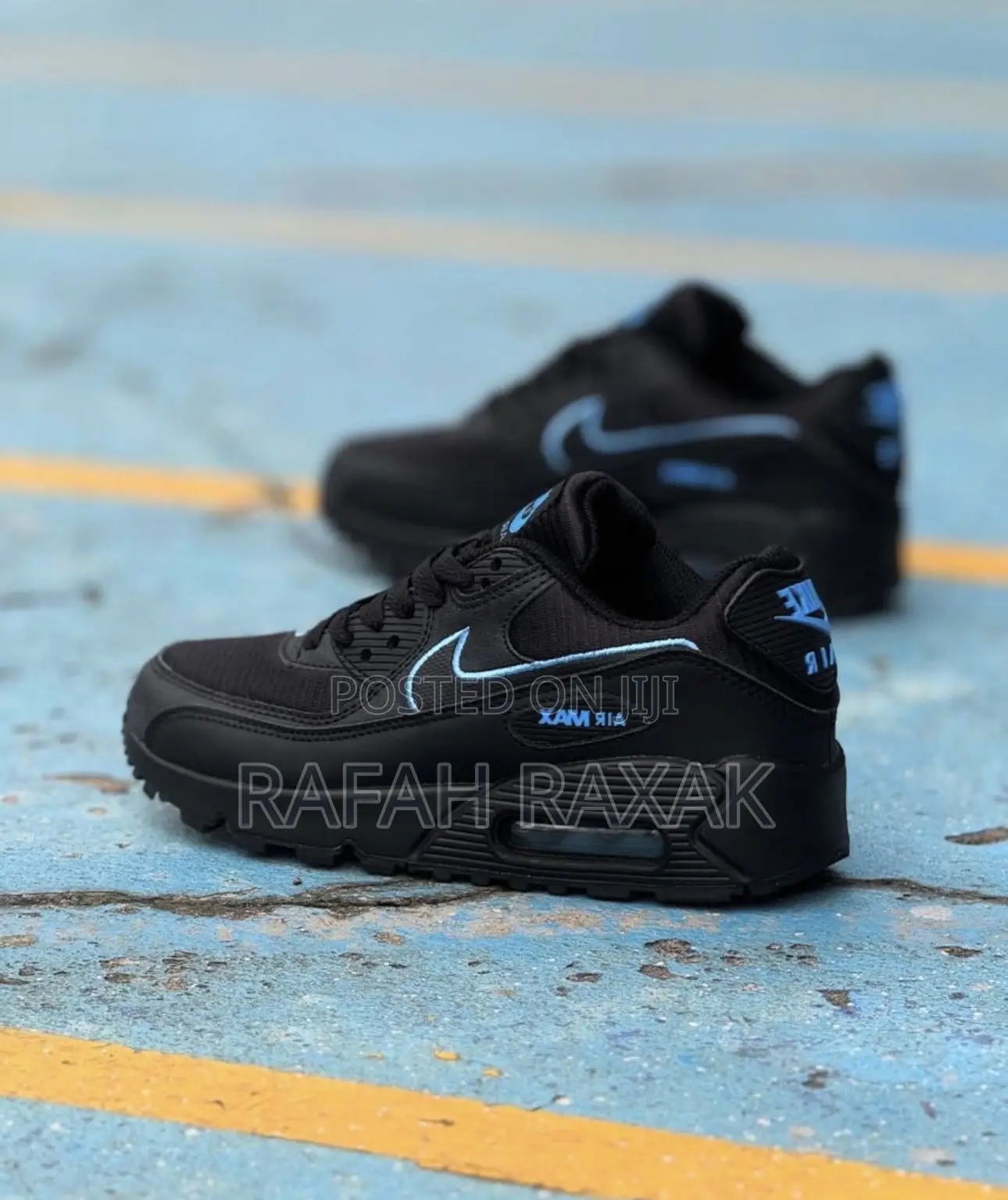 Original Nike Air Max 90 Black University Blue Sneaker