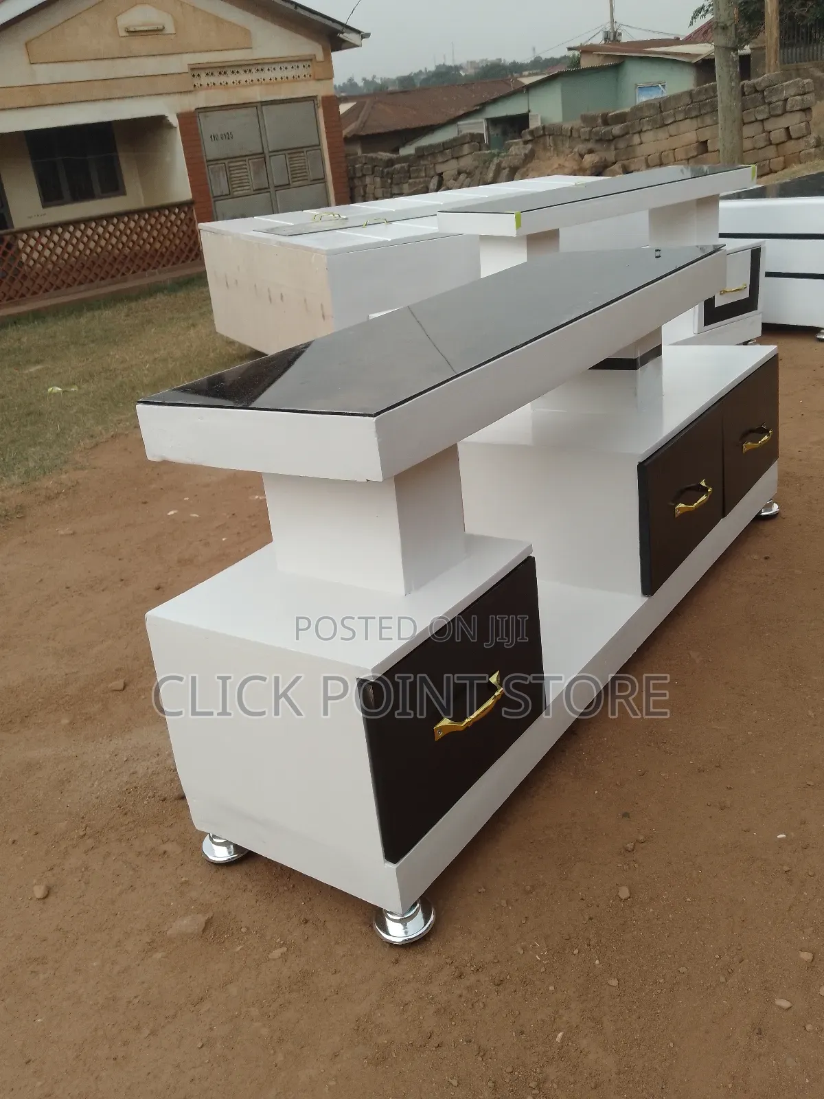 Sleek Tv Stand/ Brand New Black and White Tv Stands