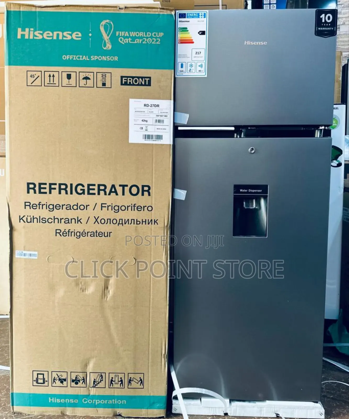 270 Litres Fridge With Water Dispenser/ Hisense Fridge 270l