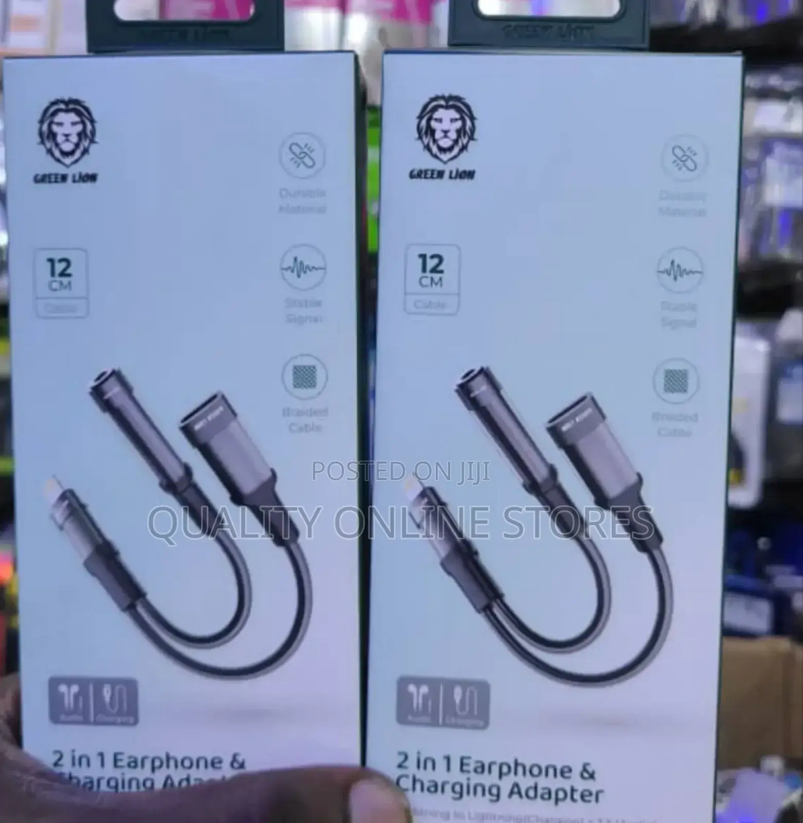 2 in 1 Earphones and Charging Adapter
