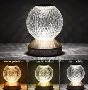 Crystal Night Light Desk Lamp