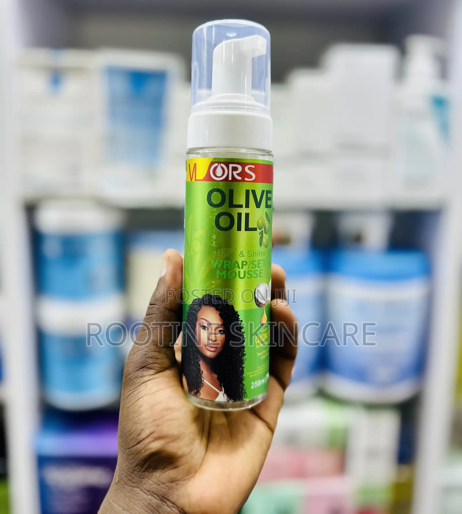 Ors Olive Oil Hold Shine Wrap Mousse With Coconut Oil