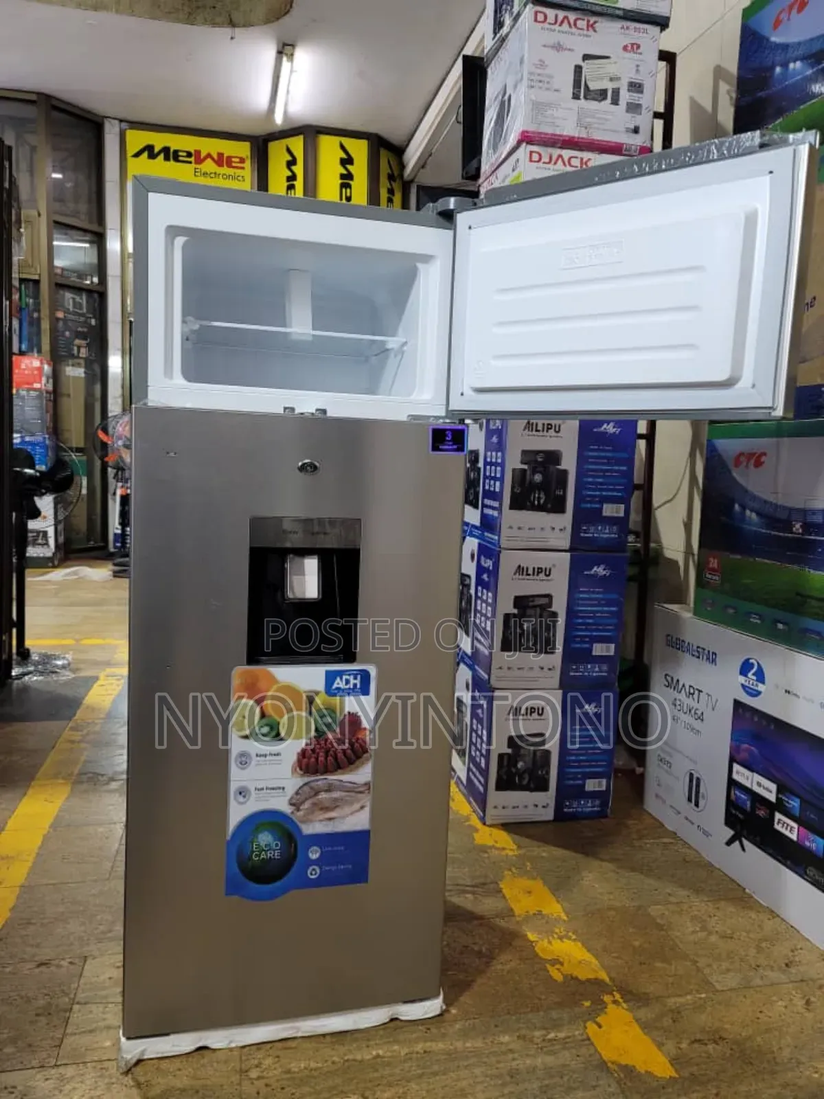 Adh 276litres Fridge With Dispenser and 3yrs Warranty
