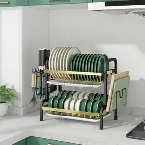 Dish Drying Rack, Carbon for Kitchen
Counter, 3 Tier