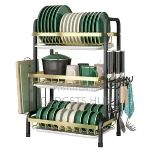 Dish Drying Rack, Carbon for Kitchen
Counter, 3 Tier