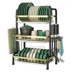 Dish Drying Rack, Carbon for Kitchen
Counter, 3 Tier