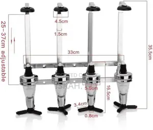 4-Bottle Wall-Mounted Liquor Dispenser.
