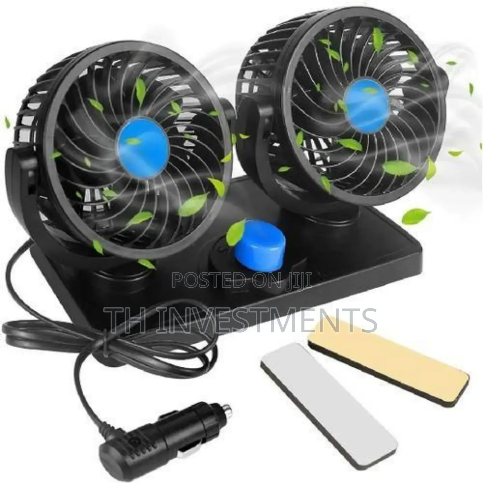 Modifystyle Car Dashboard 12v Electric Fan With Dual Head