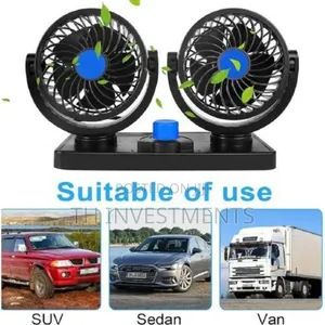 Modifystyle Car Dashboard 12v Electric Fan With Dual Head