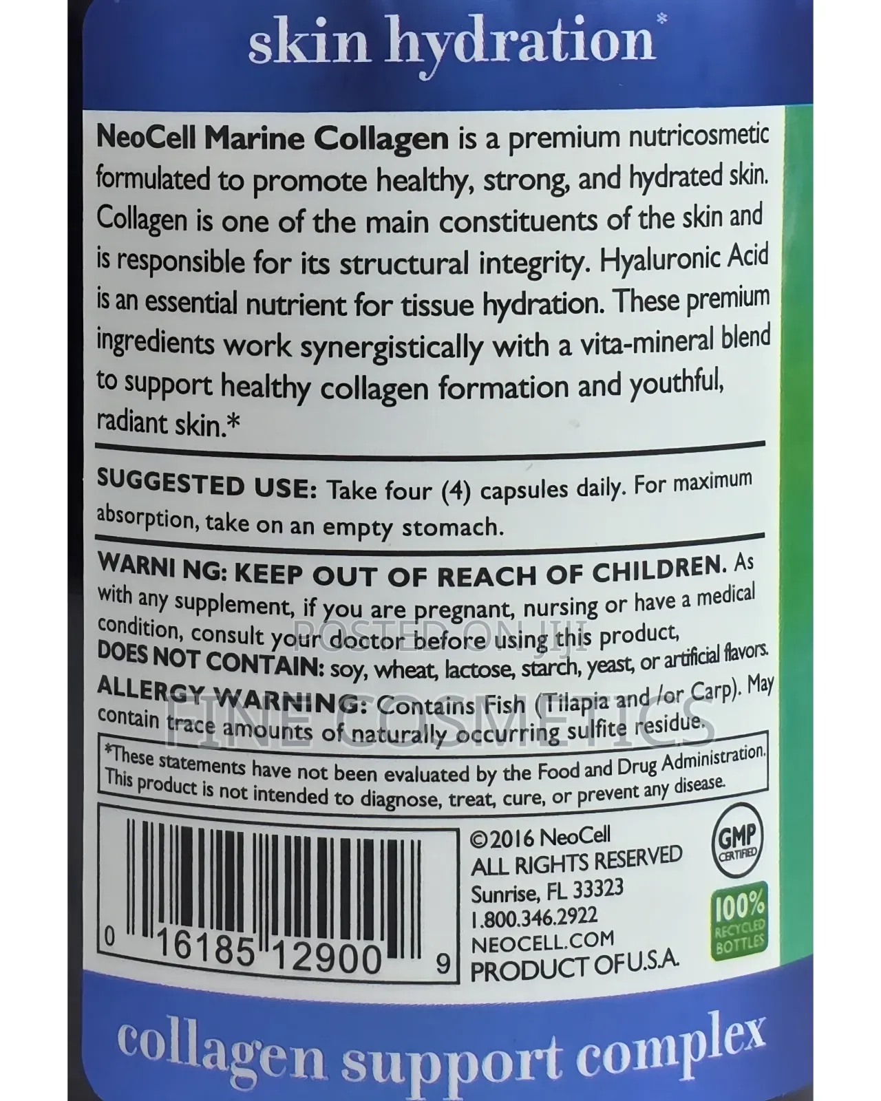 Neocell Marine Collagen Beauty Booster Capsules for Skin Etc